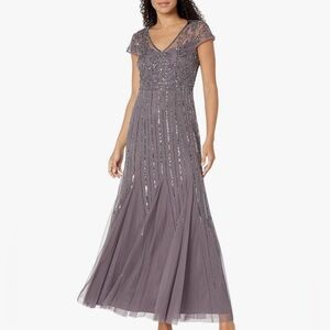 Papell Studio Beaded Long Dress
